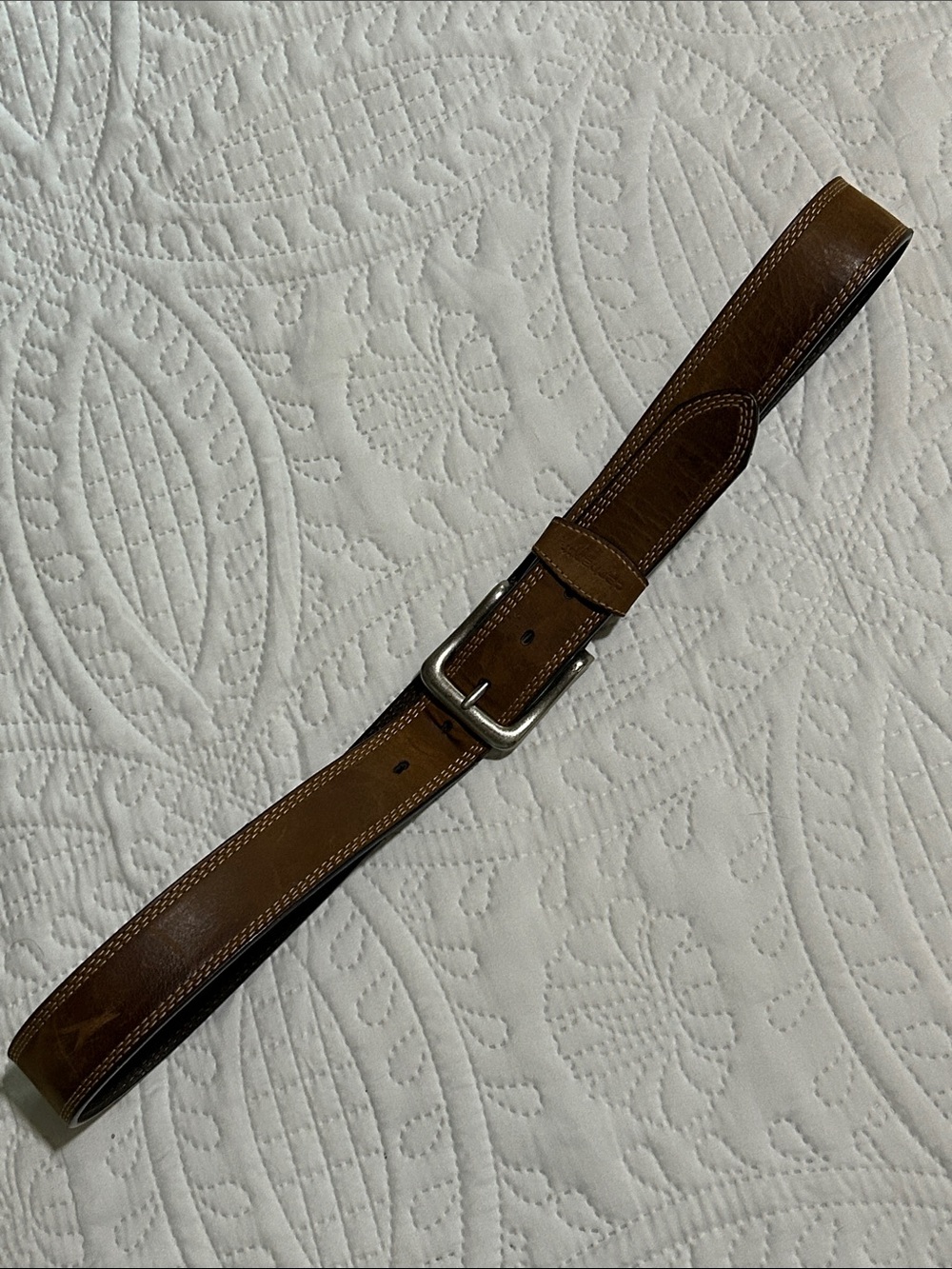 CARHARTT - Brown Leather Men's Belt Sz: 38